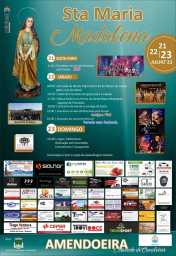 Cartaz Festas em Honra de Santa Maria Madalena 2023 - Amendoeira
