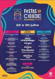Cartaz Festas da Cidade 2023 - Guarda