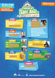 Cartaz Festas de Santa Ana 2023 - Leça da Palmeira