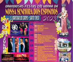 Cartaz Festas em Honra da Nossa Senhora dos Espinhos 2023 - Santo Tirso