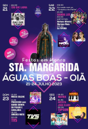 Cartaz Festa em Honra de Santa Margarida 2023 - Águas Boas
