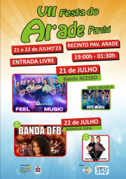 Cartaz VII Festa do Arade 2023 - Parchal