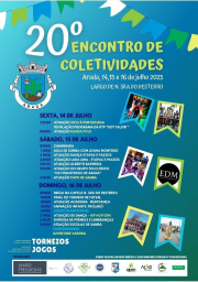 Cartaz 20° Encontro de Coletividades de Arada 2023