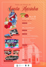 Cartaz Festa em Honra de Santa Marinha 2023 - Quintiães