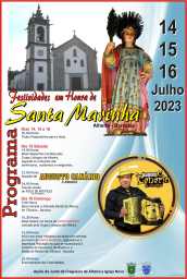 Cartaz Festas em Honra de Santa Marinha 2023 - Alheira