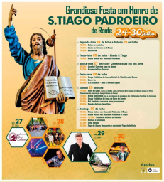 Cartaz Festa em Honra de São Tiago 2023 - Ronfe