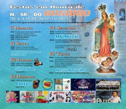 Cartaz Festa em Honra de Nossa Senhora do Rosário 2023 - Penude