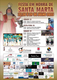Cartaz Festa em Honra de Santa Marta 2023 - Penafiel