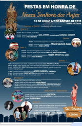 Cartaz Festas em Honra de Nossa Senhora dos Anjos 2023 - Oleiros