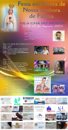 Cartaz Festa em Honra de Nossa Senhora de Fátima 2023 - Vila Chã do Monte