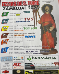 Cartaz Festas de São Tomé 2023 - Zambujal