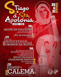 Cartaz Festas em honra de S.Tiago e Santa Apolónia 2023 - Lever