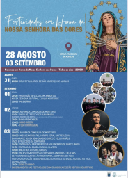 Cartaz Festas em honra de Nossa Senhora das Dores 2023 - Alvelos