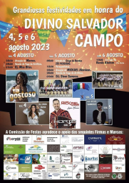 Cartaz Festa em Honra do Divino Salvador 2023 - Campo