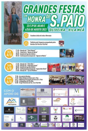 Cartaz Festas em Honra de São Paio 2023 - Vila Meã