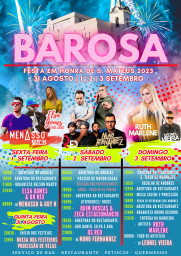 Cartaz Festas da Barosa 2023 - Leiria