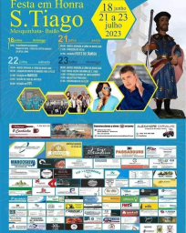Cartaz Festa em Honra de São Tiago 2023 - Baião