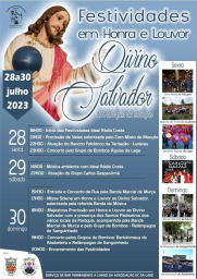 Cartaz Festas em honra do Divino Salvador 2023 - Mouçós