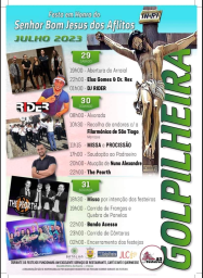 Cartaz Festa em Honra do Senhor Bom Jesus dos Aflitos 2023 - Golpilheira