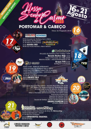 Cartaz Festa em Honra de Nossa Senhora do Carmo 2023 - Portomar e Cabeço