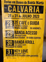 Cartaz Festas em Honra de Santa Marta 2023 - Calvaria