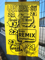 Cartaz Festas em Honra de Santa Comba 2023 - Lustosa