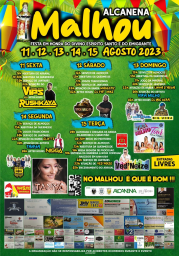 Cartaz Festas em Honra do Divino Espírito Santo 2023 - Malhou