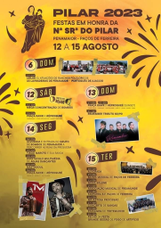 Cartaz Festa em Honra da Nossa Senhora do Pilar 2023 - Penamaior