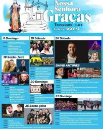 Cartaz Festa em Honra de Nossa Senhora Graças 2023 - Travassós