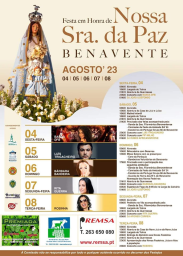 Cartaz Festa em Honra de Nossa Senhora da Paz 2023 - Benavente