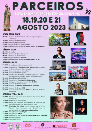 Cartaz Festa em Honra de Nossa Senhora do Rosário 2023 - Parceiros