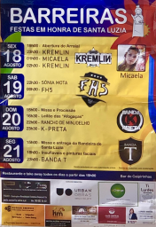 Cartaz Festa em Honra de Santa Luzia 2023 - Barreiras