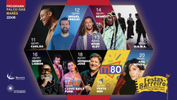 Cartaz Festas do Barreiro 2023 - Palco das Marés