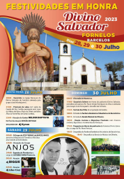 Cartaz Festa em Honra do Divino Salvador 2023 - Fornelos