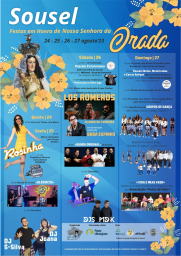 Cartaz Festas em Honra da Nossa Senhora da Orada 2023 - Sousel