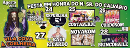 Cartaz Festa em Honra do Nosso Senhor do Calvário 2023 - Vila Cova à Coelheira  