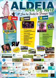 Cartaz Festa em Honra de Nossa Senhora da Penha de França 2023 - Aldeia Ana de Aviz