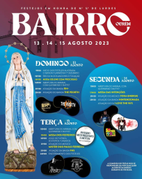 Cartaz Festa em Honra de Nossa Senhora de Lurdes 2023 - Bairro