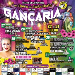 Cartaz Festa em Honra de Santa Marta 2023 - Gançaria