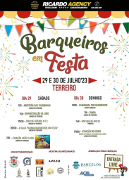 Cartaz Barqueiros em Festa 2023 - Barcelos
