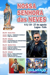 Cartaz Festas em honra de Nossa Senhora das Neves 2023 - Fafe