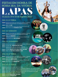Cartaz Festa em Honra de Nossa Senhora da Vitória 2023 - Lapas