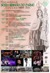 Cartaz Festa em Honra de Nossa Senhora do Carmo 2023 - Ílhavo