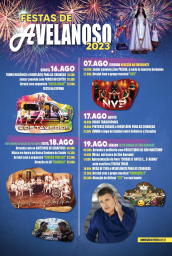 Cartaz Festas de Avelanoso 2023 - Bragança