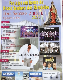 Cartaz Festa em Honra de Nossa Senhora dos Remédio 2023 - Figueira da Foz