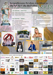 Cartaz Festas em Honra de Nossa Senhora da Batalha 2023 - Vila Cova de Carros