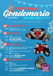 Cartaz Festas de Gondemaria 2023 - Ourém
