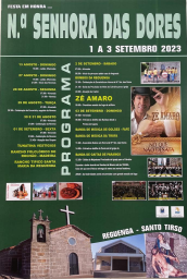 Cartaz Festa em Honra de Nossa Senhora das Dores 2023 - Reguenga