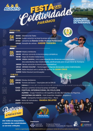 Cartaz Festa das Colectividades 2023 - Paramos