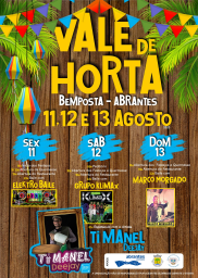 Cartaz Festa de Vale de Hora 2023 - Bemposta